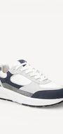 Heren veterschoenen-Blauw combi kleur