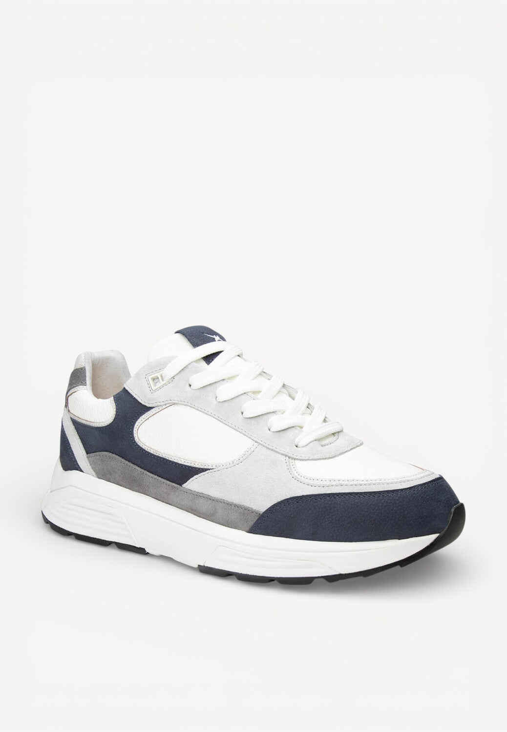 Heren veterschoenen-Blauw combi kleur