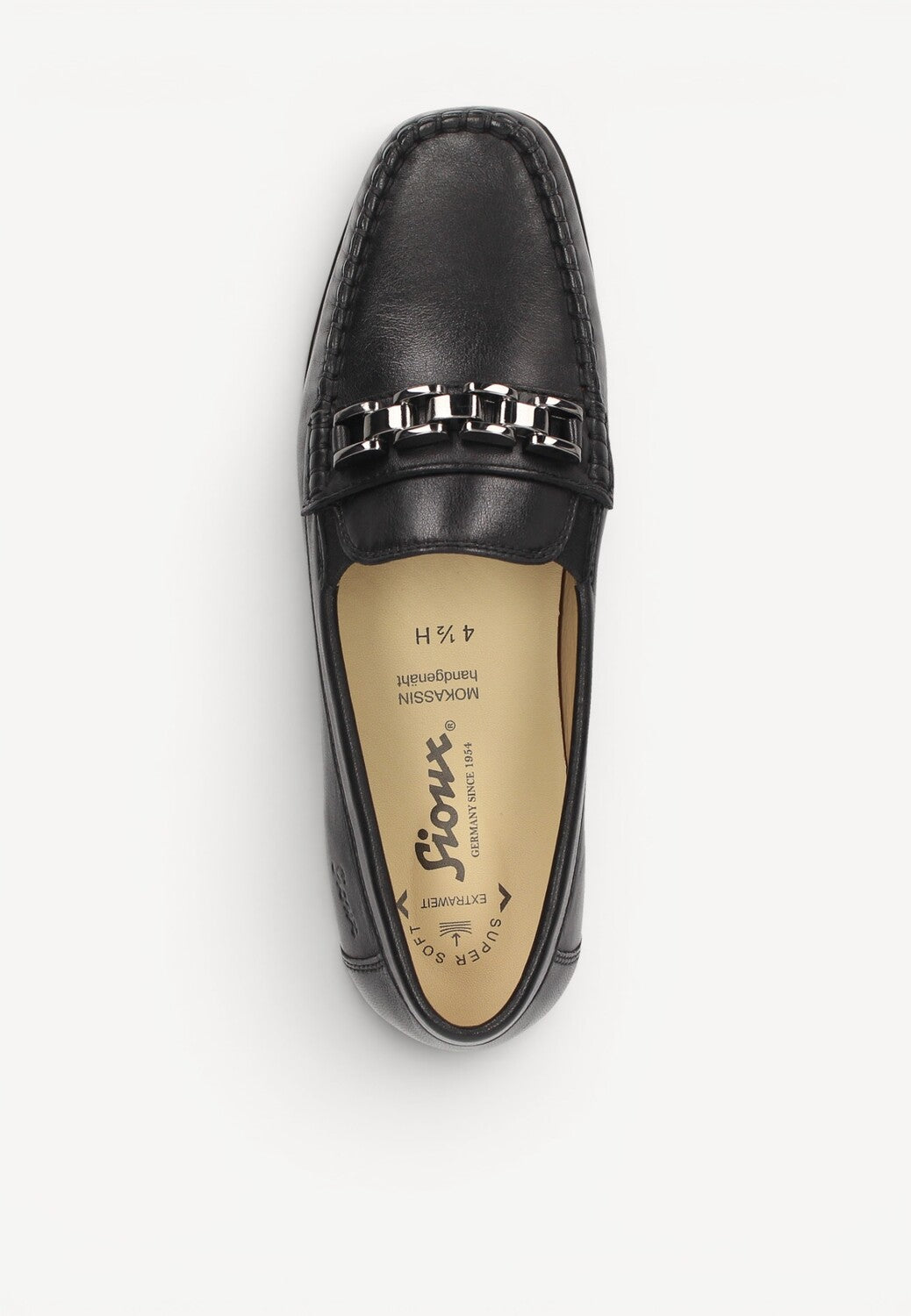 DAMES INSTAPSCHOENEN-Zwart leer