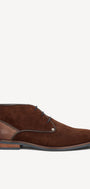 Heren boots-Bruin suède