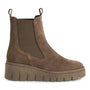 DAMES BOOTS+KORT LAARS-Beige suède/nubuck