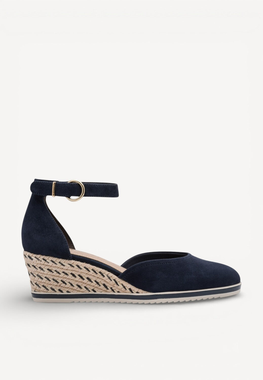 BALLERINAS + PUMPS-Blauw suède/nubuck