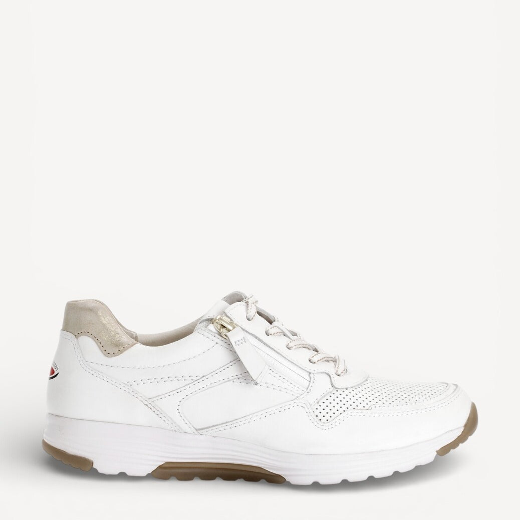 DAMES SPORTIEVE VETERSCHO-Wit leer