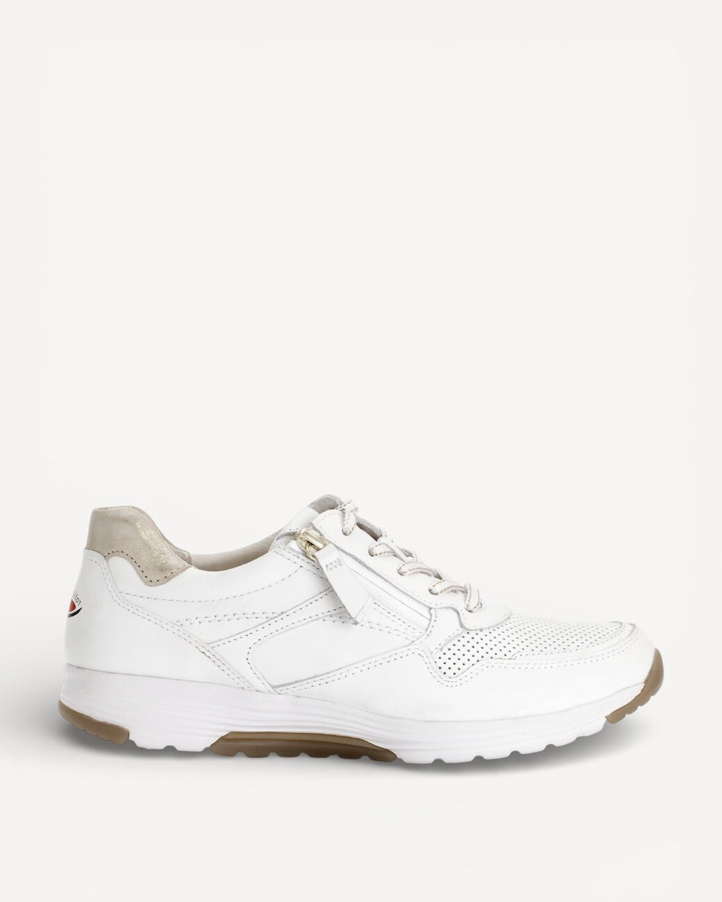 DAMES SPORTIEVE VETERSCHO-Wit leer