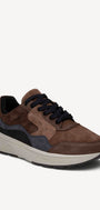 Heren veterschoenen-Bruin combi kleur