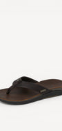 HE SLIPPER/SAND-Bruin leer