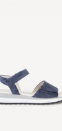 DAMES OPEN SCHOENEN-Blauw suède/nubuck