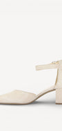BALLERINAS + PUMPS-Beige suède/nubuck