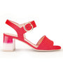 DAMES OPEN SCHOENEN-Rood suède/nubuck