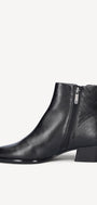 DAMES BOOTS+KORT LAARS-Zwart leer