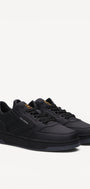 Heren veterschoenen-Zwart leer