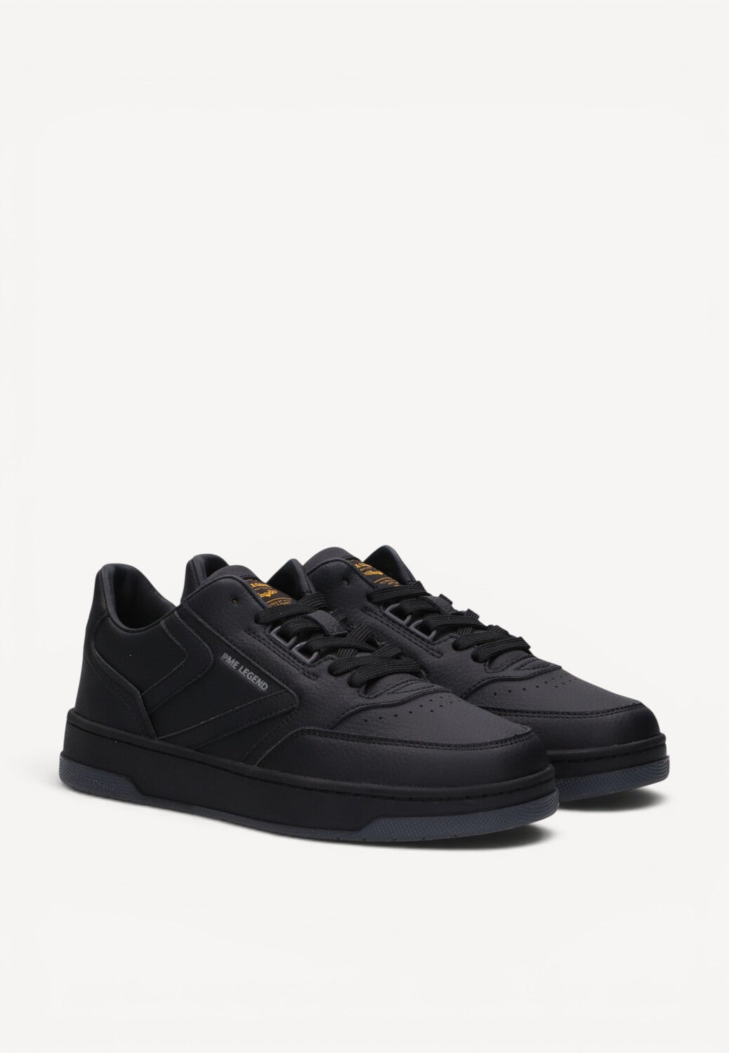 Heren veterschoenen-Zwart leer