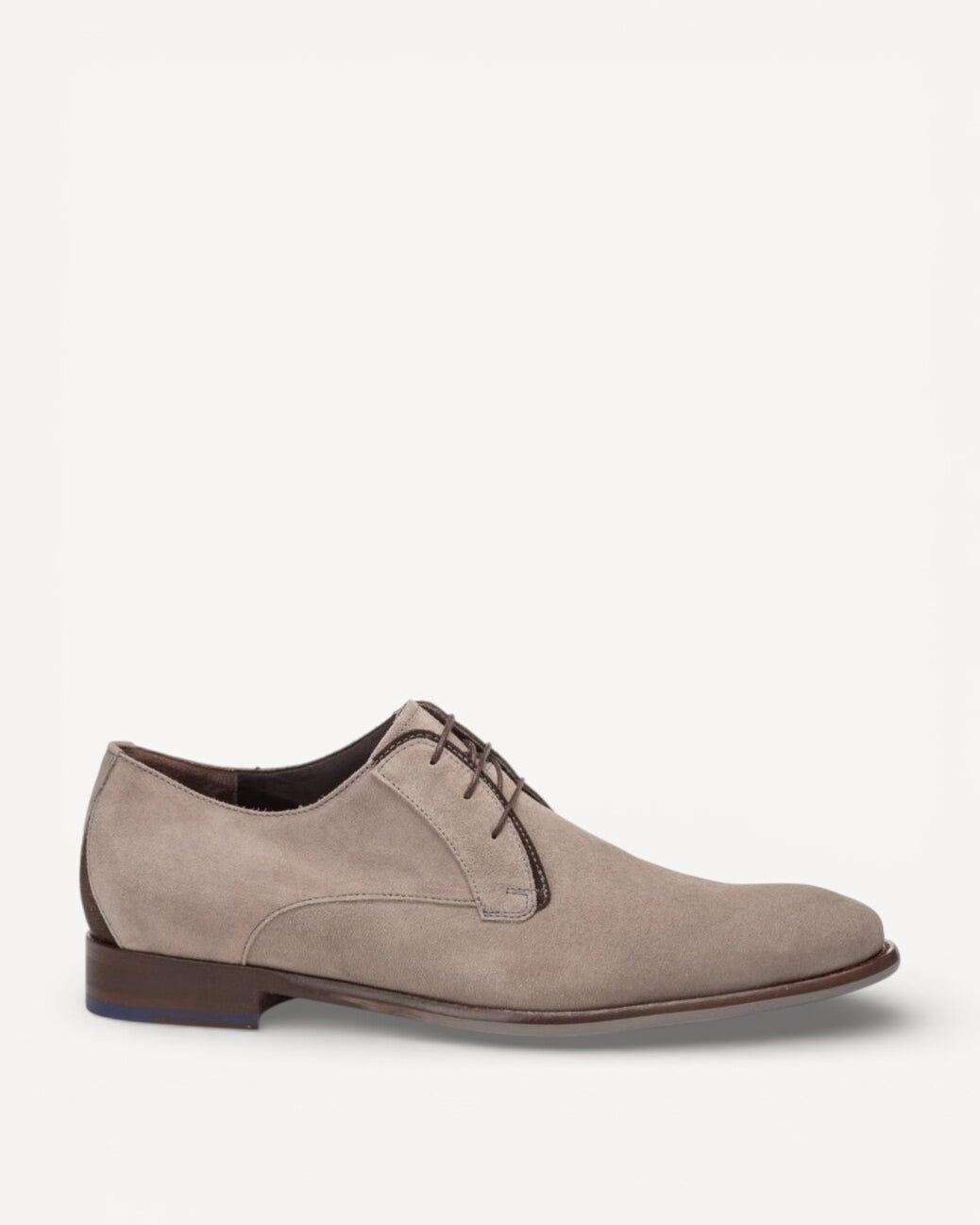 Heren veterschoenen-Beige suède/nubuck