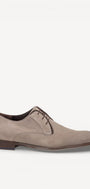 Heren veterschoenen-Beige suède/nubuck
