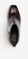 DAMES BOOTS+KORT LAARS-Bruin lak
