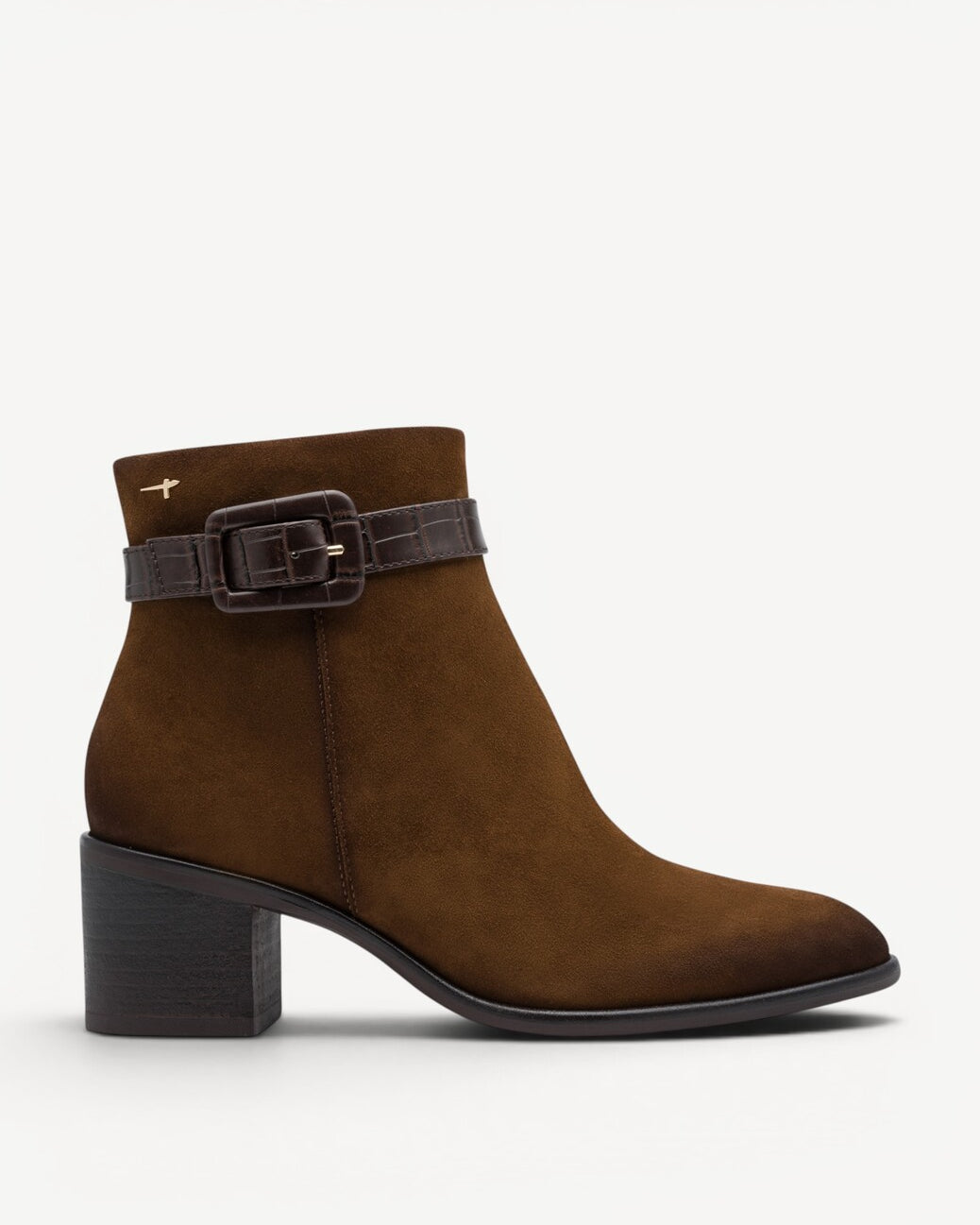 DAMES BOOTS+KORT LAARS-Bruin suède