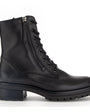 DAMES BOOTS+KORT LAARS-Zwart leer