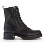 DAMES BOOTS+KORT LAARS-Zwart leer