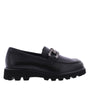 DAMES INSTAPSCHOENEN-Zwart leer