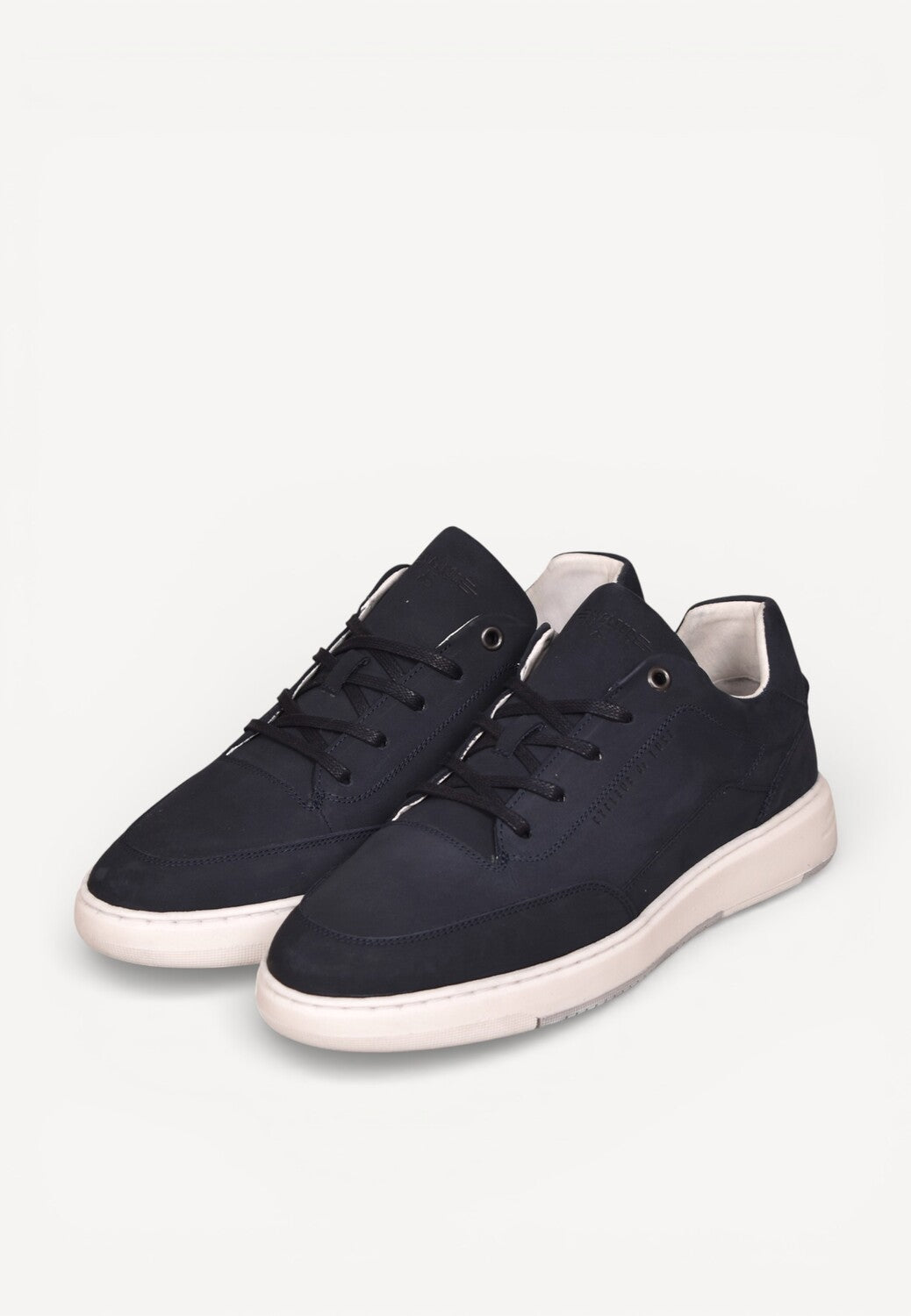 Heren veterschoenen-Blauw suède/nubuck