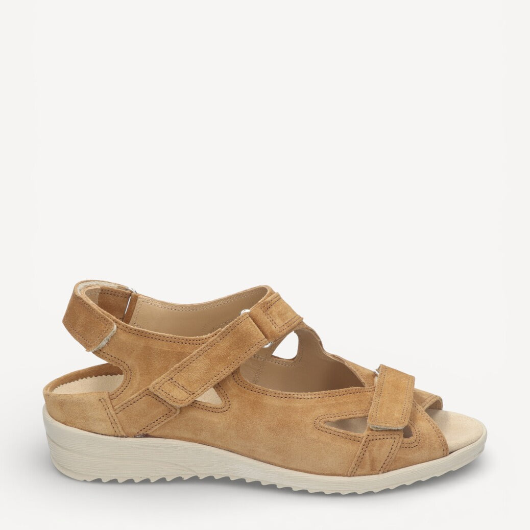 DAMES OPEN SCHOENEN-Bruin suède