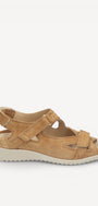 DAMES OPEN SCHOENEN-Bruin suède