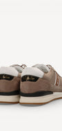 Heren veterschoenen-Beige suède/nubuck