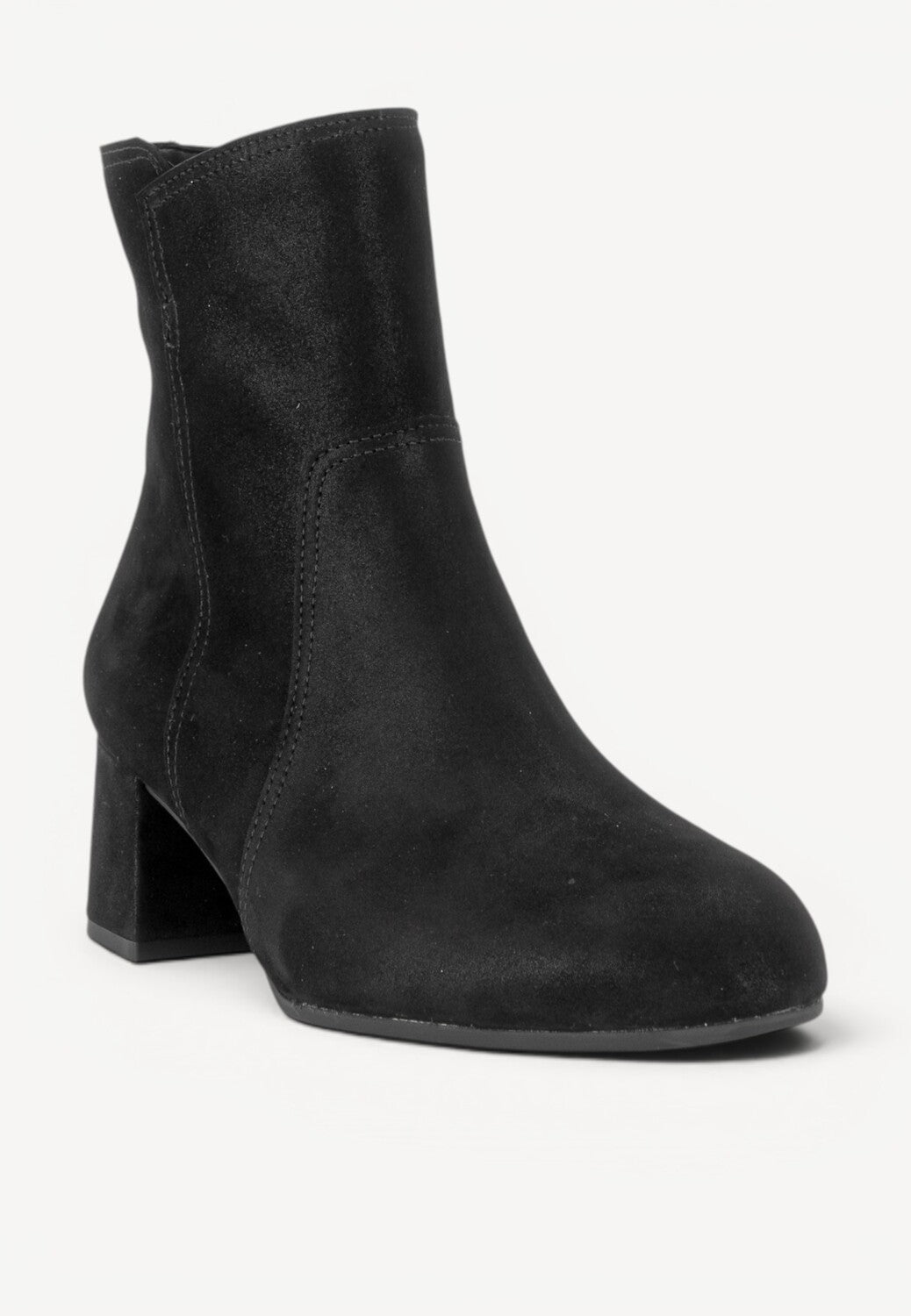 DAMES BOOTS+KORT LAARS-Zwart suède