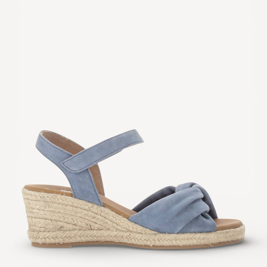 DAMES OPEN SCHOENEN-Blauw suède/nubuck