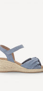 DAMES OPEN SCHOENEN-Blauw suède/nubuck