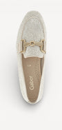 DAMES INSTAPSCHOENEN-Beige leer