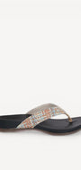 DAMES OPEN SCHOENEN-Beige combi kleur