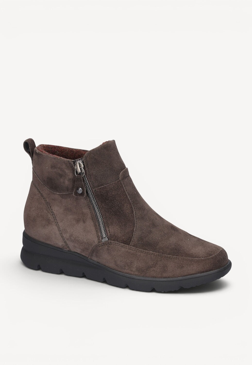 DAMES BOOTS+KORT LAARS-Bruin suède