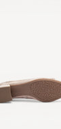 BALLERINAS + PUMPS-Beige leer