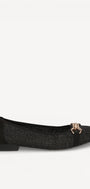BALLERINAS + PUMPS-Zwart leer