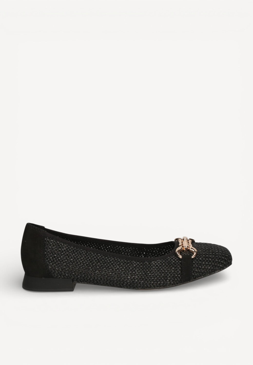 BALLERINAS + PUMPS-Zwart leer