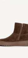 DAMES BOOTS+KORT LAARS-Bruin suède