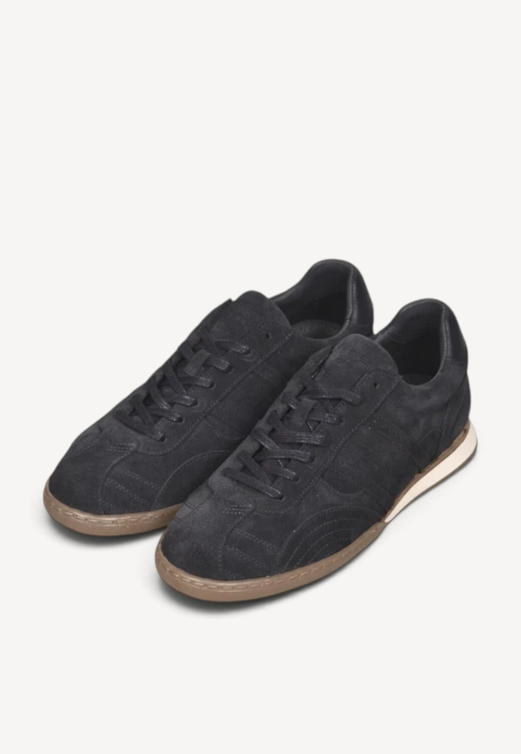 Heren veterschoenen-Blauw suède/nubuck
