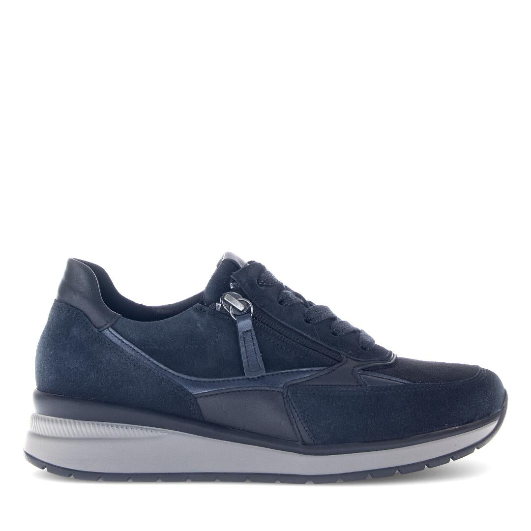 DAMES SPORTIEVE VETERSCHO-Blauw suède/nubuck