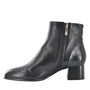 DAMES BOOTS+KORT LAARS-Zwart leer