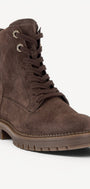 DAMES BOOTS+KORT LAARS-Bruin suède