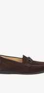 DAMES INSTAPSCHOENEN-Bruin suède