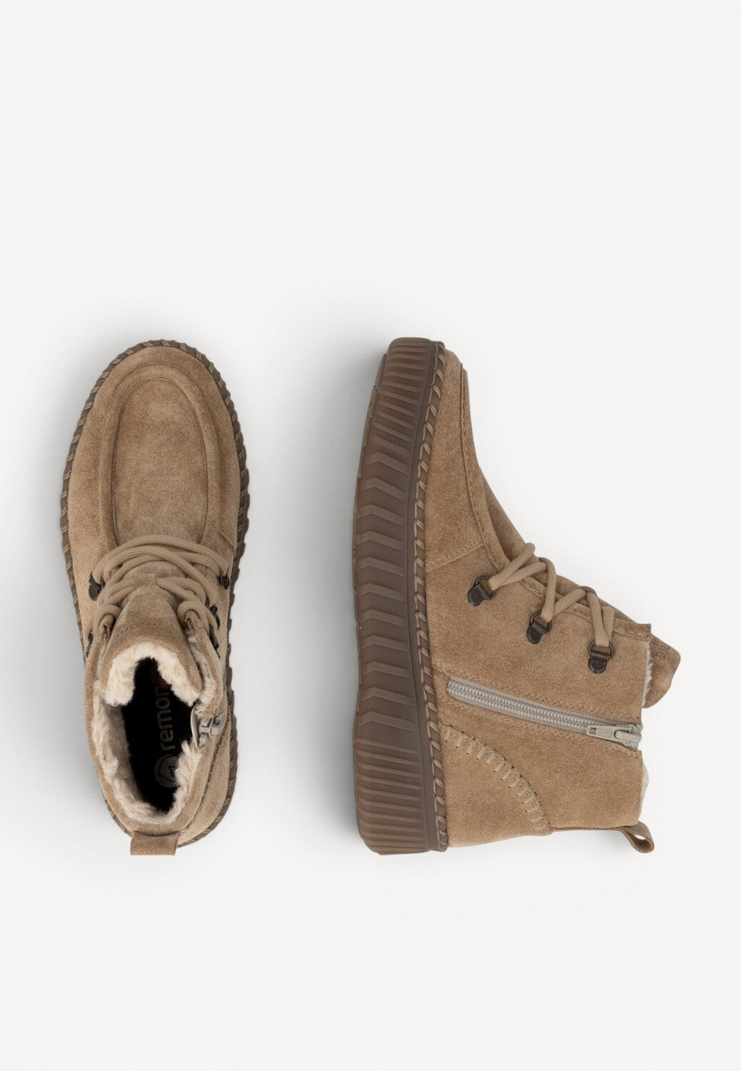 DAMES SPORTIEVE VETERSCHO-Beige suède/nubuck