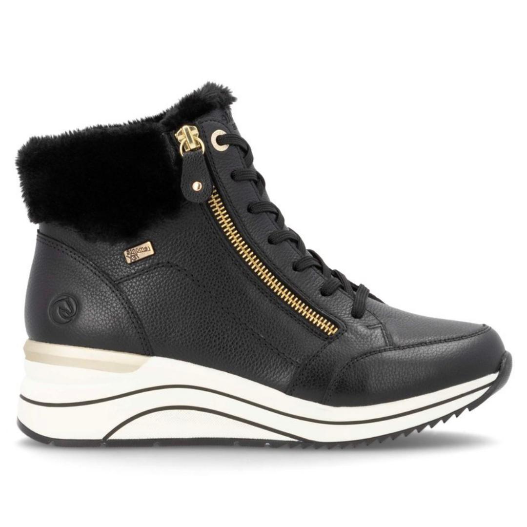 DAMES SPORTIEVE VETERSCHO-Zwart leer