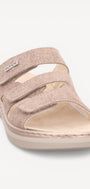 DAMES OPEN SCHOENEN-Beige suède/nubuck