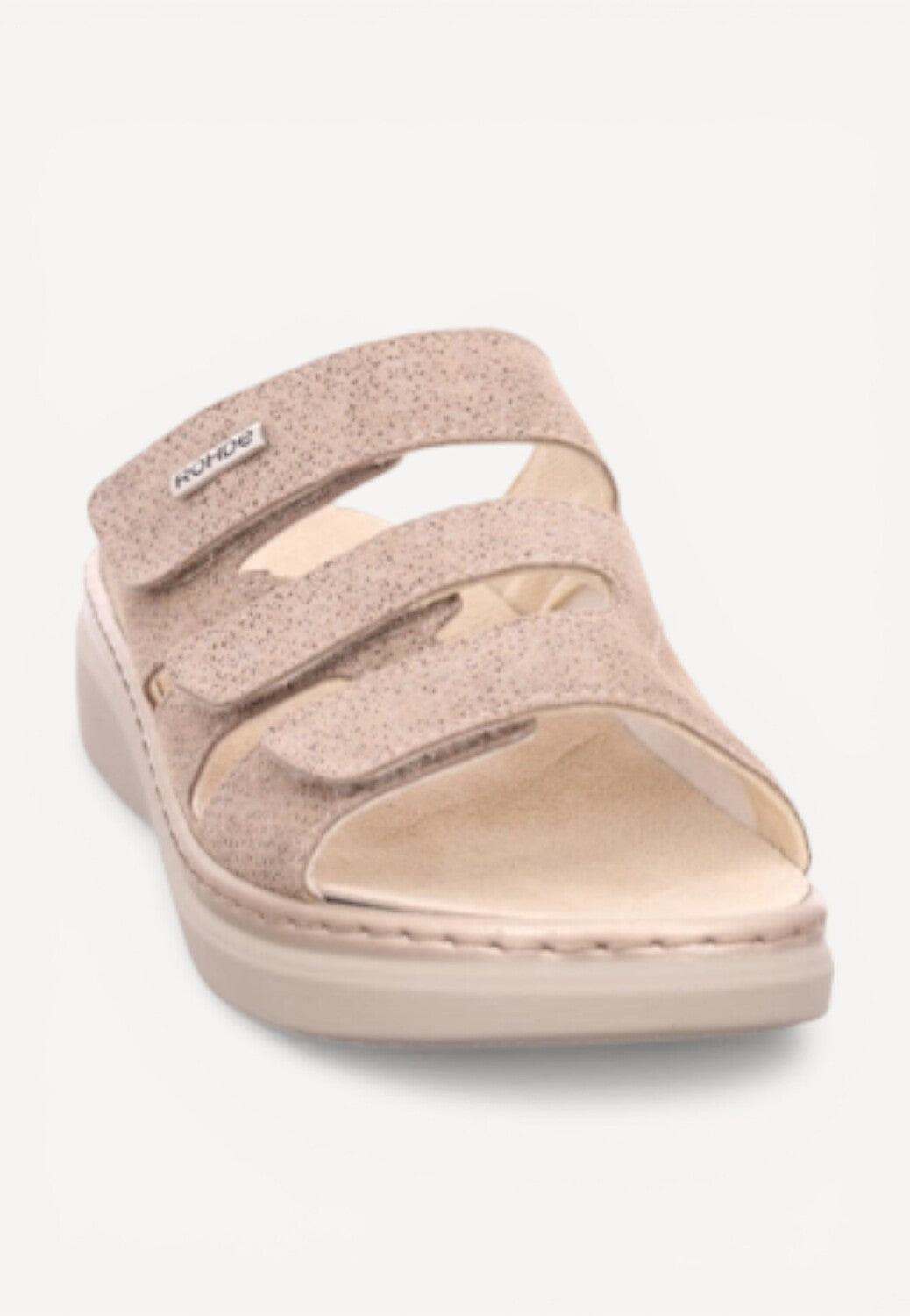 DAMES OPEN SCHOENEN-Beige suède/nubuck