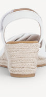 DAMES OPEN SCHOENEN-Wit leer