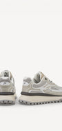 Heren veterschoenen-Beige combi kleur