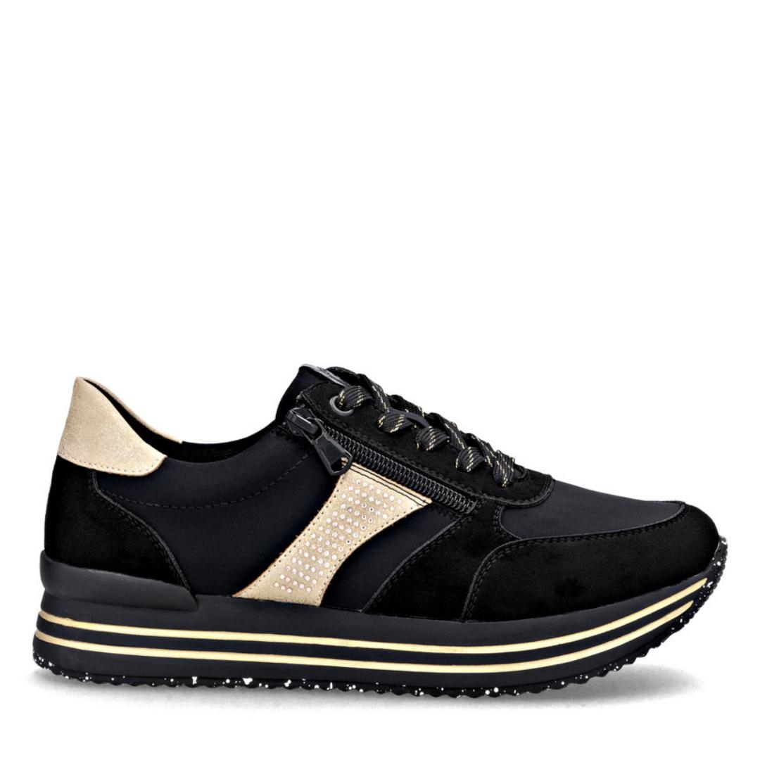 DAMES SPORTIEVE VETERSCHO-Zwart suède