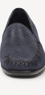 DAMES INSTAPSCHOENEN-Blauw leer